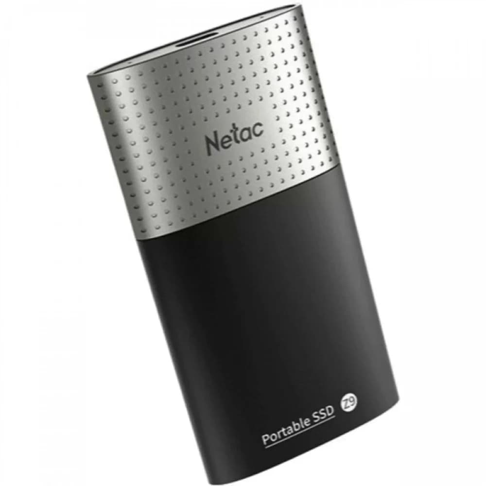 SSD External Netac 1.0Tb Z9 <NT01Z9-001T-32BK> (USB3.2, up to 550/480MBs, 90х47.5х11.5mm, Aluminium+Plastic)