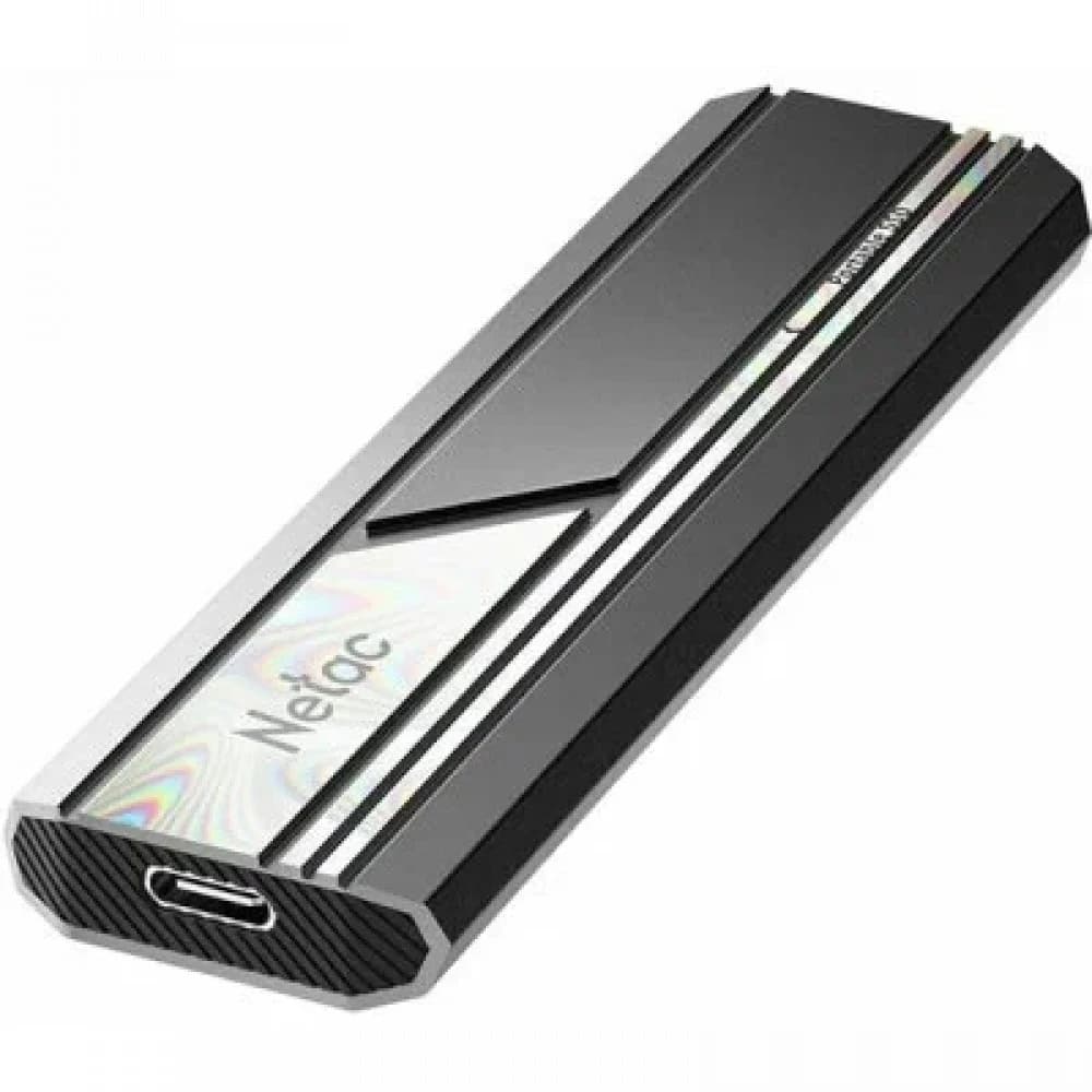 Netac ZX10 500GB USB 3.2 Gen 2 Type-C External SSD, R/W up to 1050/950MB/s, with USB C to A cable and 10Gbps USB C to C cable 5Y wty