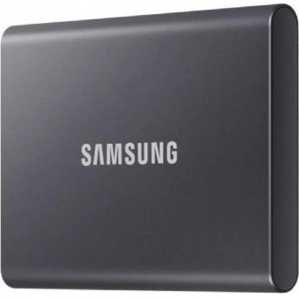 Samsung External SSD T7, 2000GB, Type-C, USB 3.2 Gen2, R/W 1050/1000MB/s, 85x57x8mm, Titan Gray (12 мес.)