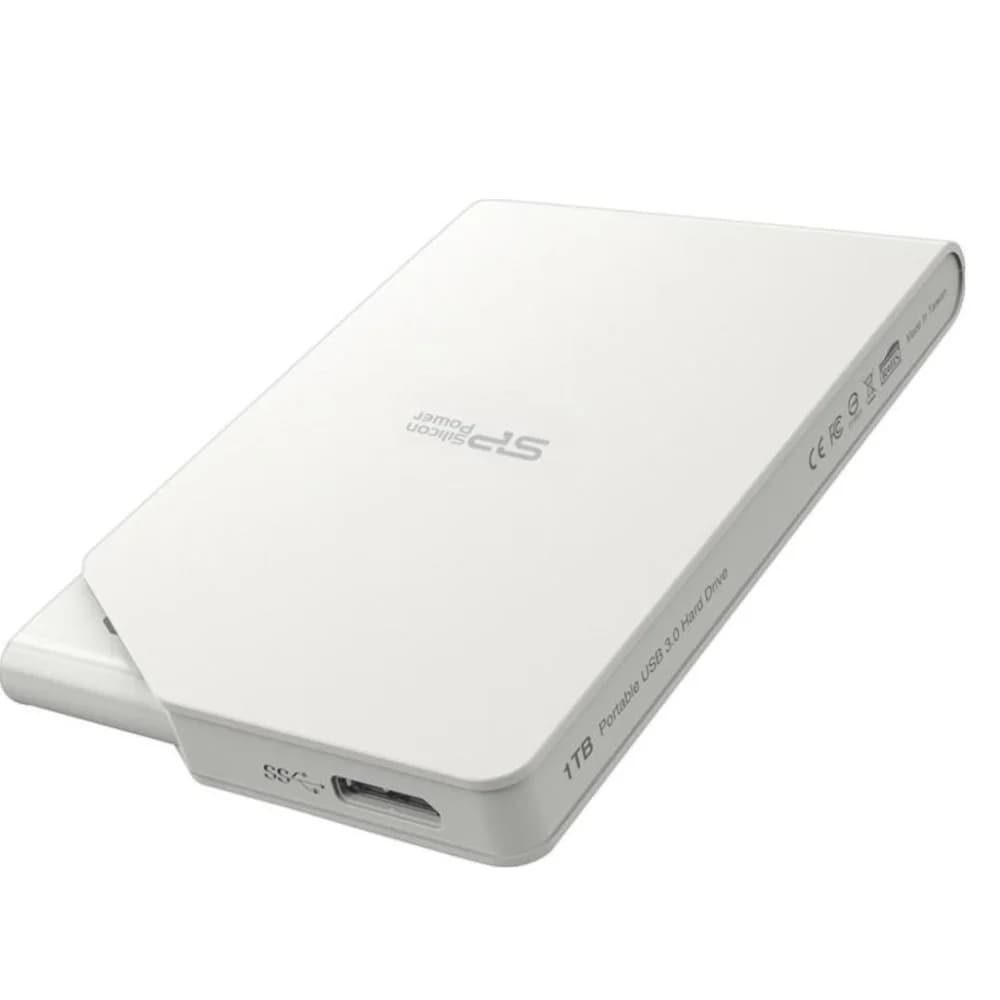 Жесткий диск Silicon Power USB 3.0 1Tb SP010TBPHDS03S3W S03 Stream 2.5" белый