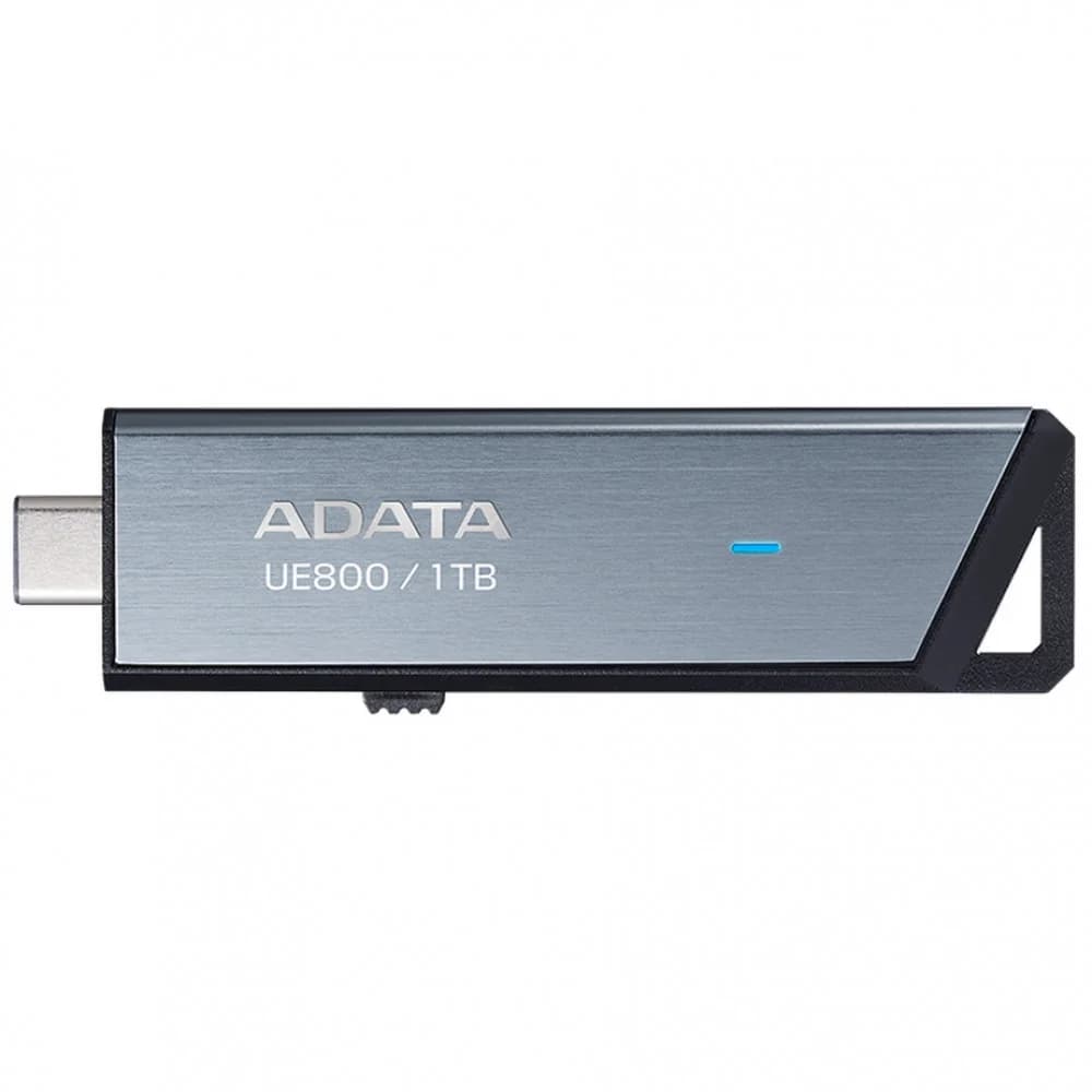 Флеш Диск A-DATA 1TB <AELI-UE800-1T-CSG> Elite UE800, USB 3.2/TypeC, Серый, металлич.1000/1000 Mb/s