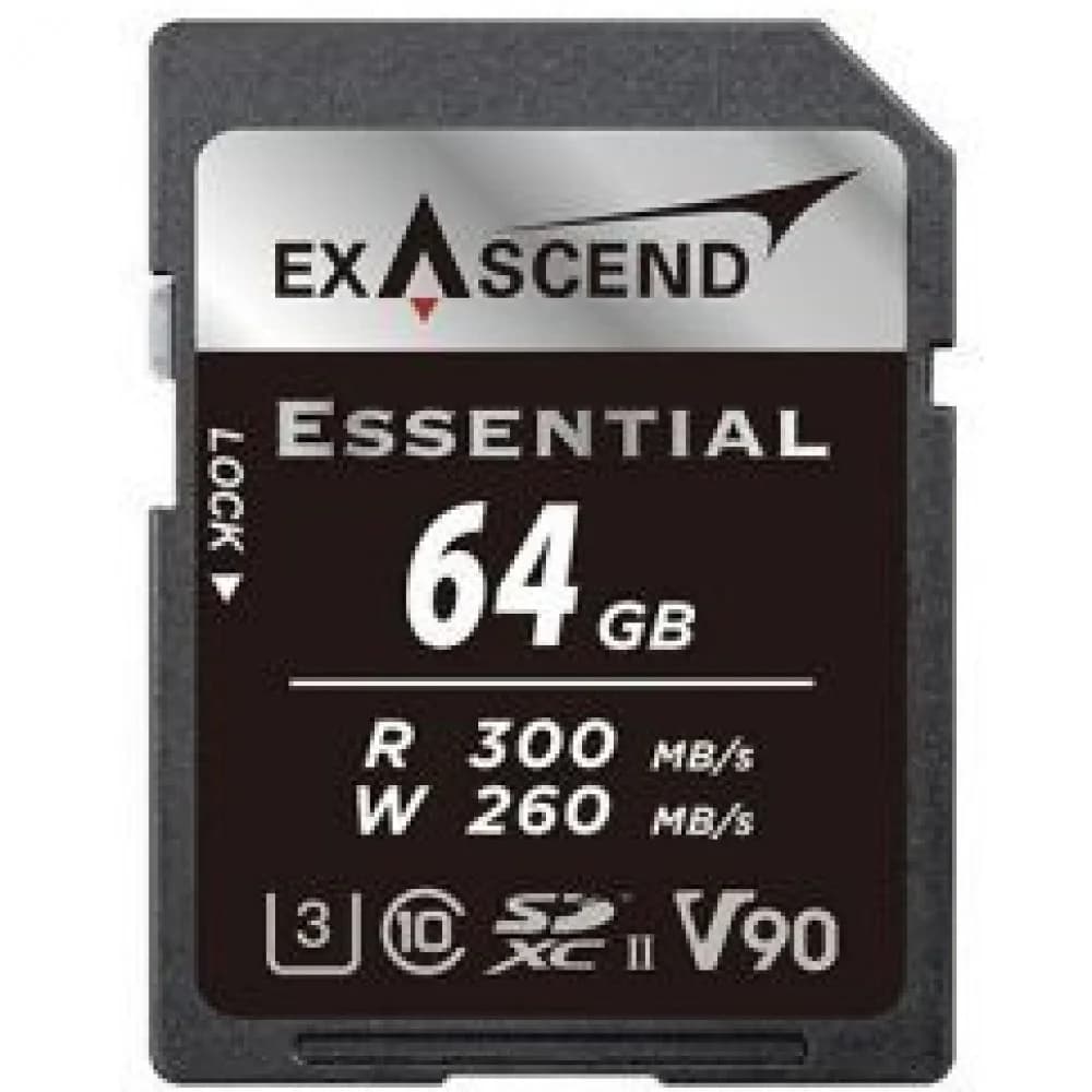 Карта памяти SD Exascend Catalyst, 64Gb, SDXC II, UHS-II (V90), R300/W280