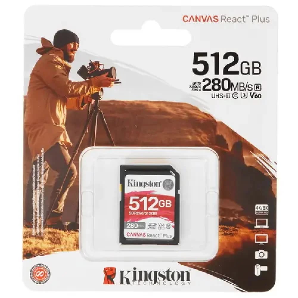 Флеш карта SDXC 512GB Kingston SDR2V6/512GB Canvas React Plus w/o adapter