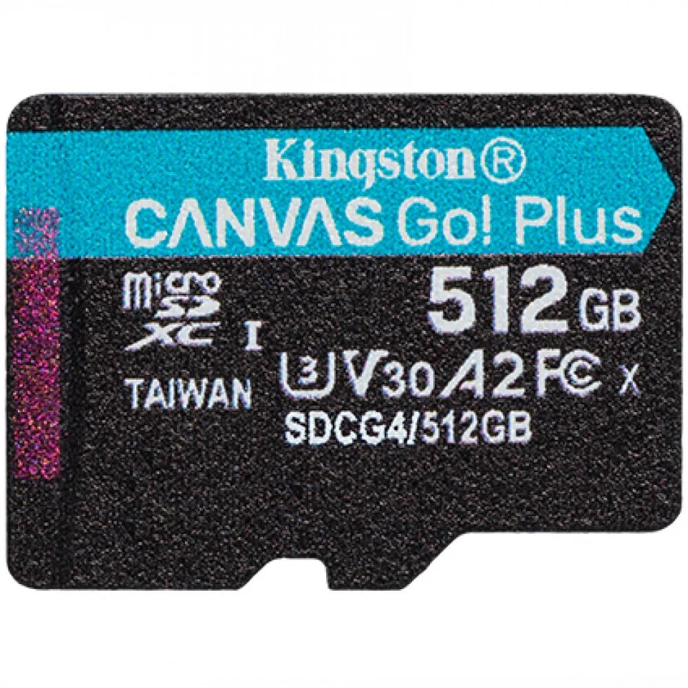 Флеш карта microSDXC 512GB Kingston SDCG4/512GBSP Canvas Go! Plus V30 A2 w/o adapter