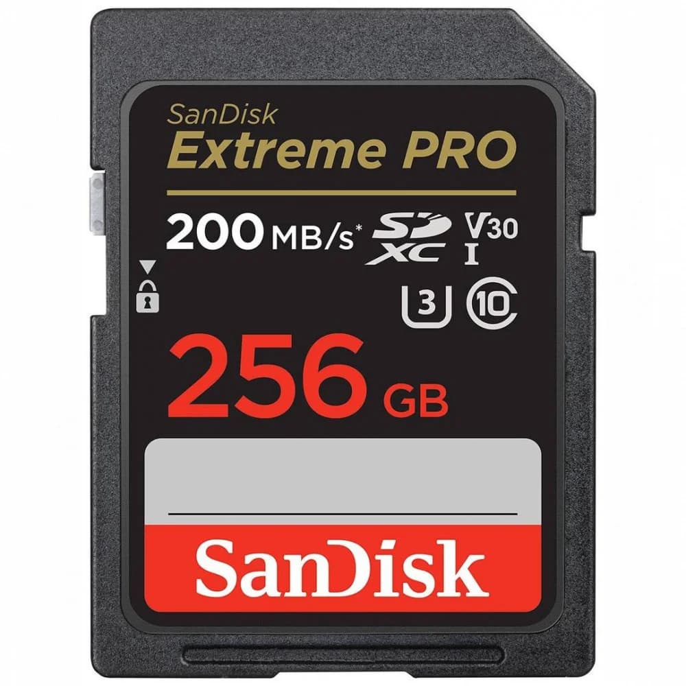 Флеш карта SDXC 256GB SanDisk Extreme Pro UHS-I Class 3 (U3) V30 200/140 MB/s <SDSDXXD-256G-GN4IN>