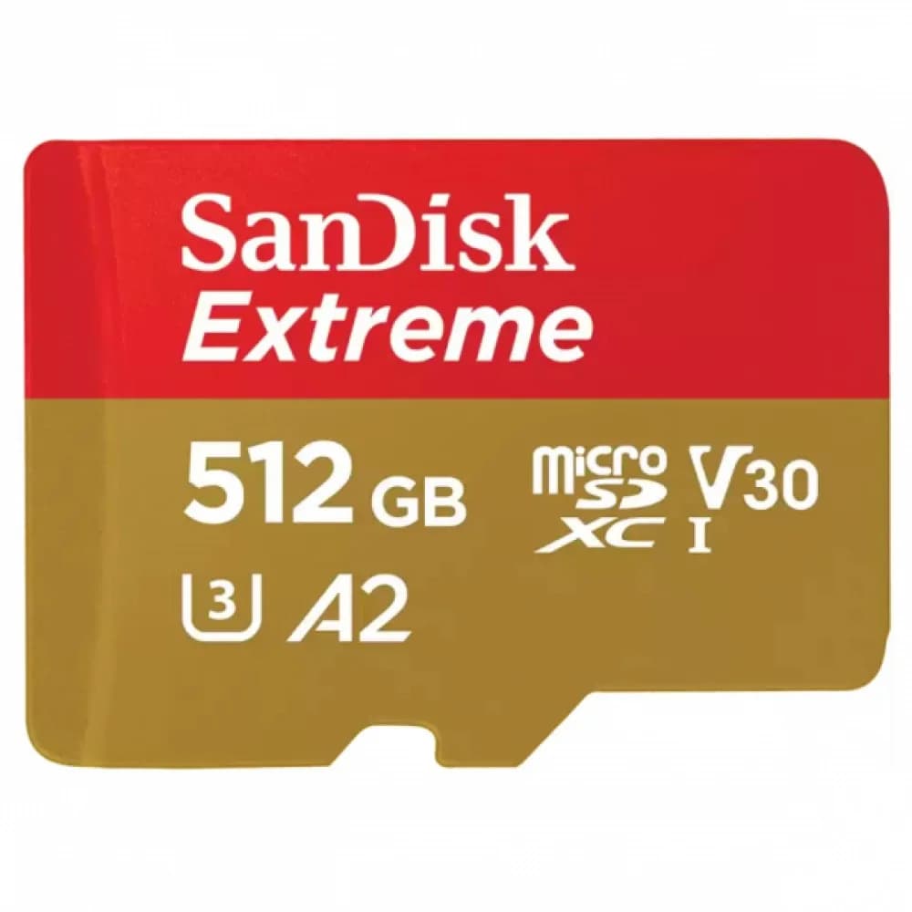Флеш карта microSDXC 512GB SanDisk Ultra Class 10, UHS-I, W130, R 190 МБ/с, <SDSQXAV-512G-GN6MN> без адаптера на SD
