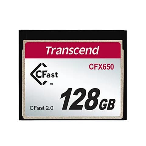 Карта памяти Transcend CFX650 128Gb CFast 2.0 Скорость чтения/записи 510/370 МБ/с