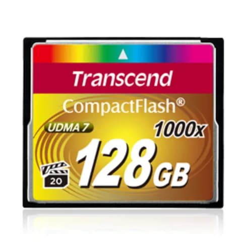 128GB Transcend CompctFlash 1000X MLC, R: 160MB/s Поддерживает запись в высоком разрешении Full-HD, 3D и 4K UHDTV (2160p)