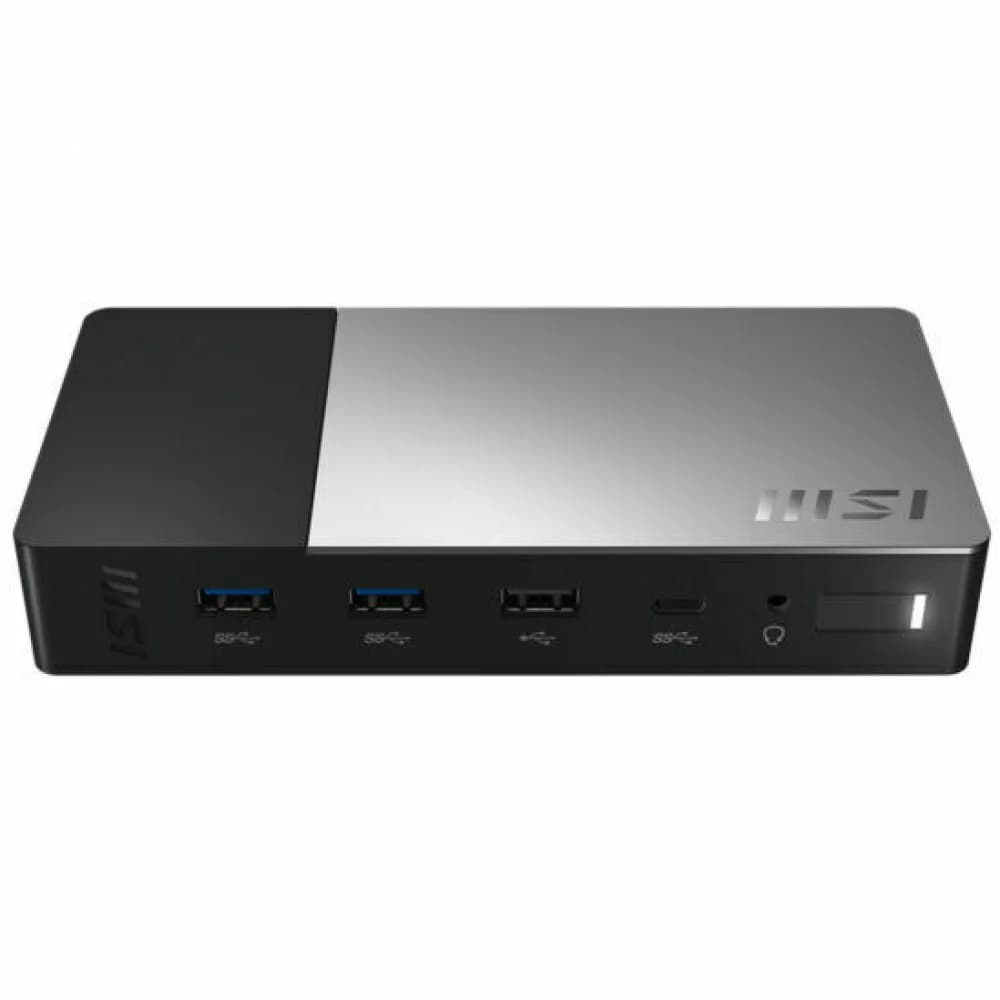 MSI USB-C Docking Station Gen 2 / 1xType-C(USB3.2Gen2/DP)/1xType-C USB3.2Gen2/2xType-A USB3.2Gen2/1xType-A USB2.0/1xHDMI2.1/1xDP/1xRJ45/1xComboJack/150W adapter