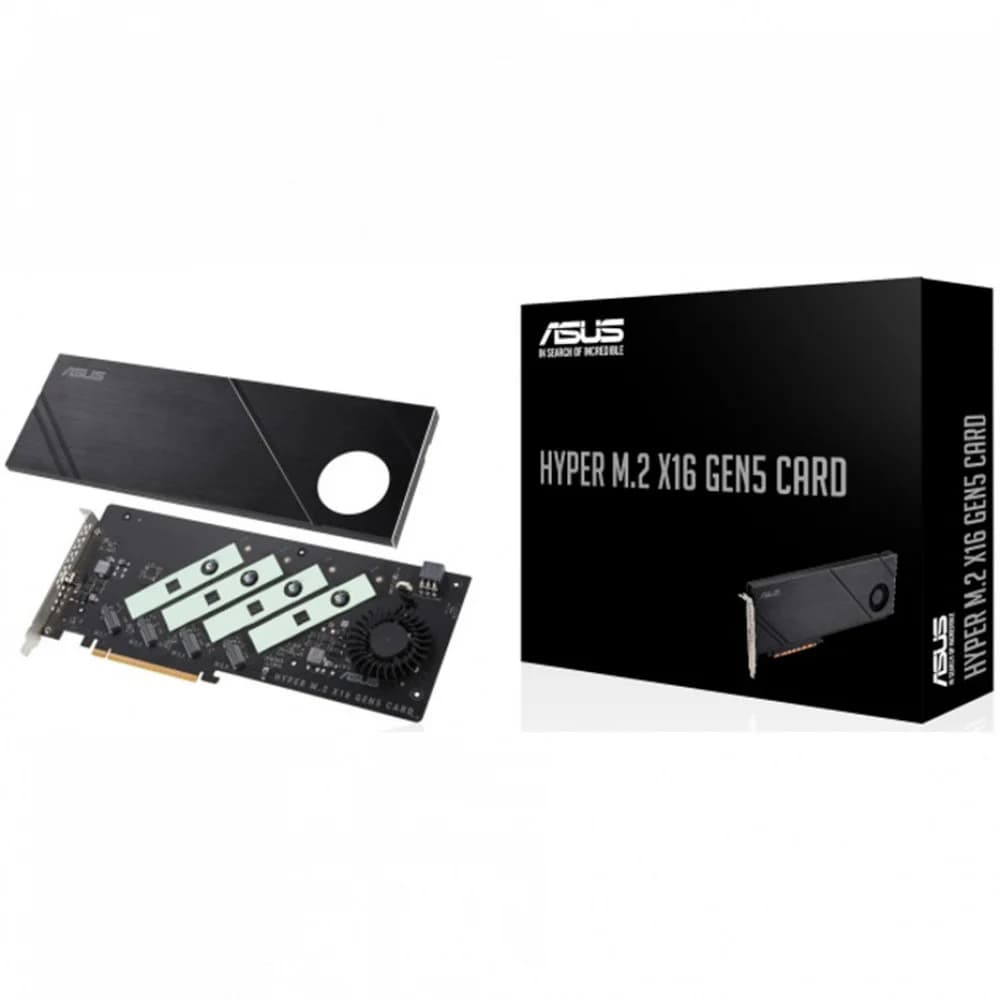 Карта расширения ASUS Hyper M.2 x16 Gen5 Card, 4xNVMe, M.2 (2242/2260/2280/22110).