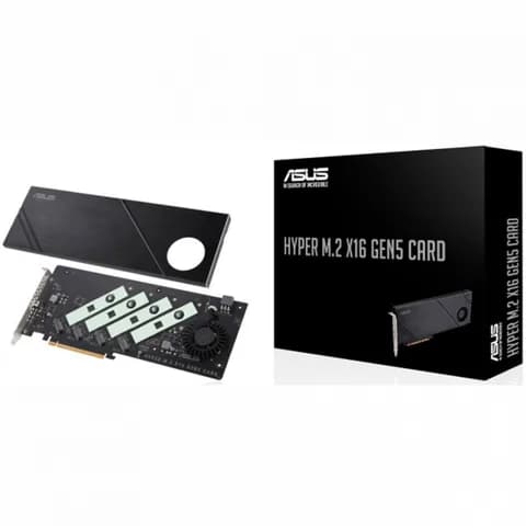 Карта расширения ASUS Hyper M.2 x16 Gen5 Card, 4xNVMe, M.2 (2242/2260/2280/22110).