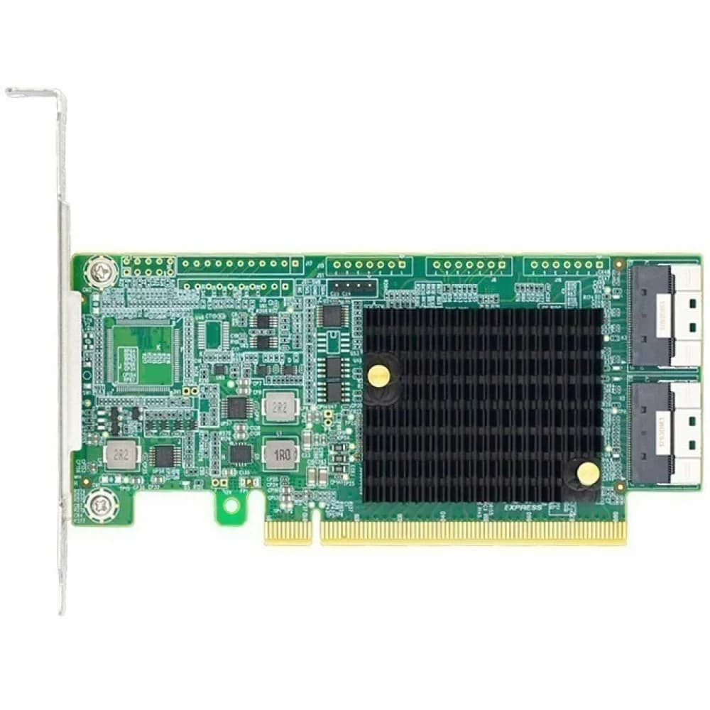 Адаптер для SSD/ PCIe x16 to Two SlimSAS SFF-8654 8i Retimer Adapter