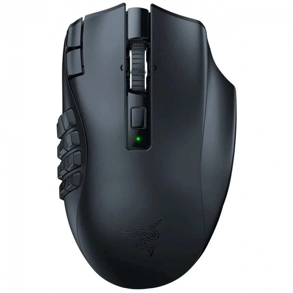 Компьютерная мышь, Razer, Naga V2 HyperSpeed, RZ01-03600100-R3G1, Игровая для MOBA и MMO игр, Оптическая 16000dpi (сенсор 5G), 3 сменные боковые панели с конфигурациями на 2, 6 и 12 кнопок(19 + 1) п