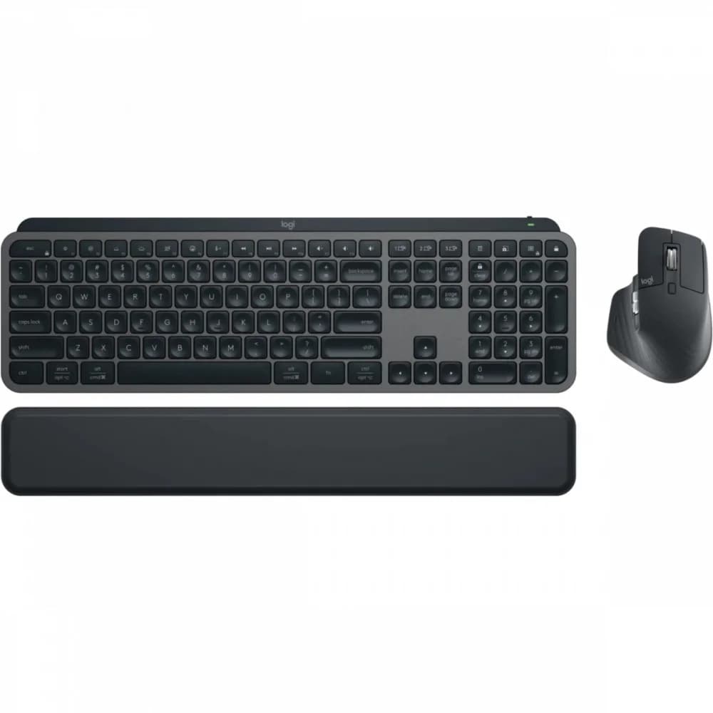 Клавиатура + мышь Logitech MX Keys S Combo клав:графитовый/черный мышь:графитовый USB беспроводная LED (920-011619)