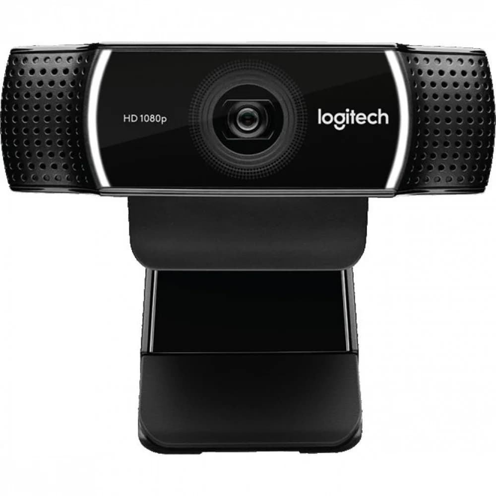 Веб-камера Logitech C922 Pro Stream (Full HD 1080p/30fps, 720p/60fps, автофокус, угол обзора 78°, стереомикрофон, лицензия XSplit на 3мес, кабель 1.5м, штатив) (арт. 960-001089, M/N: V-U0028)