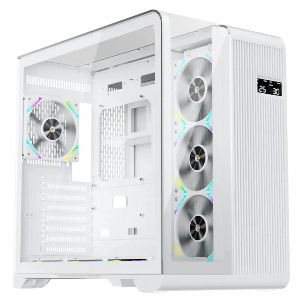 Компьютерный корпус, 1STPLAYER, RT7 WH, RT7-WH-3FC7R-W-1FC7-W, ATX / M-ATX / ITX, 2*3.5"/3*2.5", Кулер 4*12см, Высота кулера до 157 мм, Длина VGA до 400 мм, 443280440 мм, Без Б/П, Белый