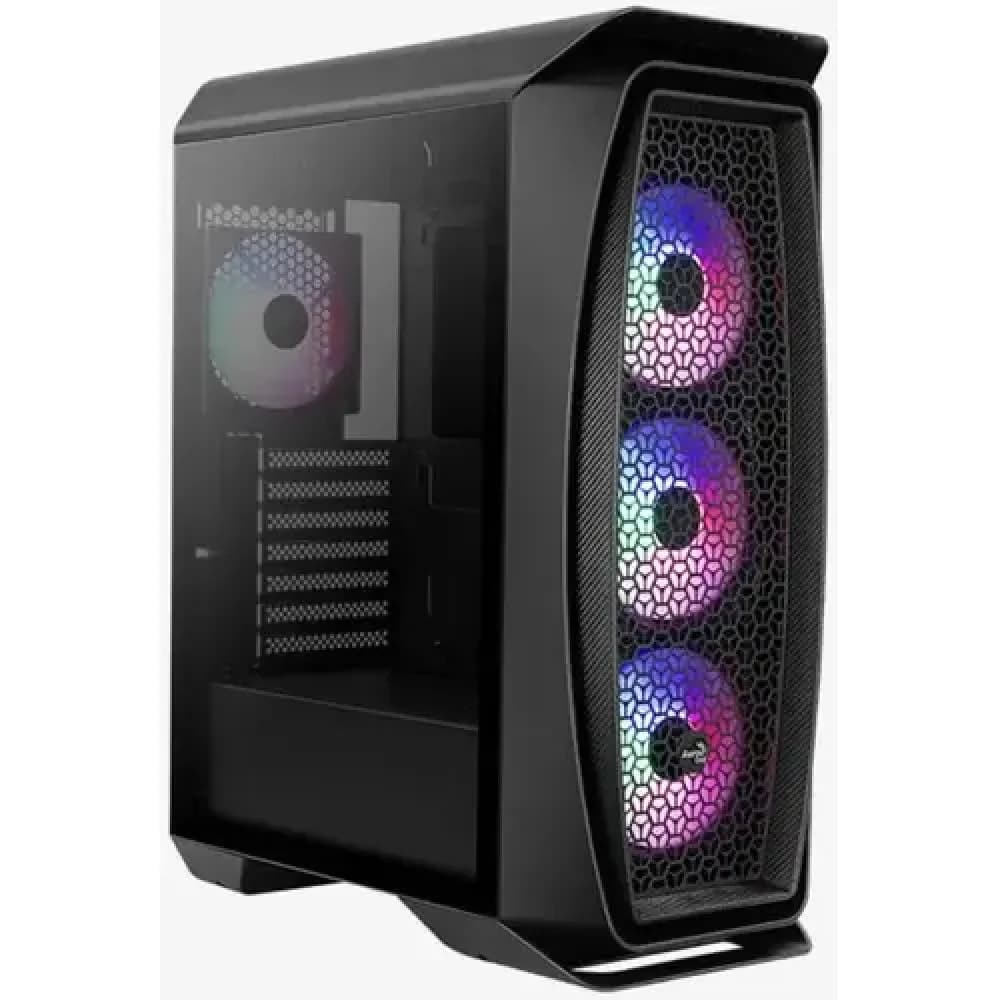 Компьютерный корпус без БП, Aerocool, Aero One Frost-G-BK-v1, ATX/Micro ATX, USB 2*3.0, HD-Audio+Mic, Кулер 4*12см Frost