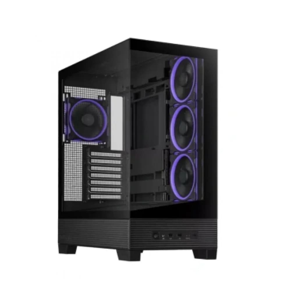 Корпус для ПК ASUS A31 PLUS TG ARGB Panoramic Design Case, BTF Support, BLACK