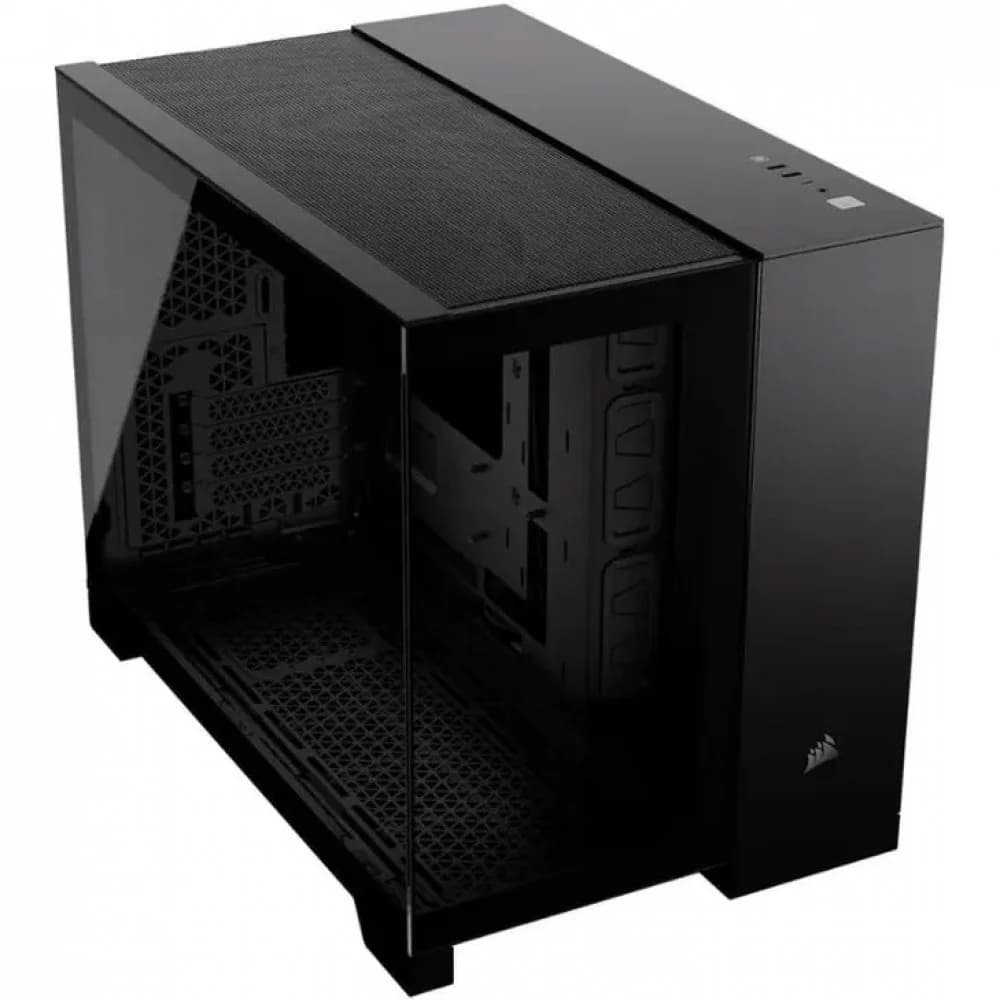 Корпус без блока питания/ Case Corsair 2500X Airflow, Midi-Tower, TG, no fan, 2xUSB-A 3.2, 1xUSB 3.2 Type-C, mATX, mITX Black