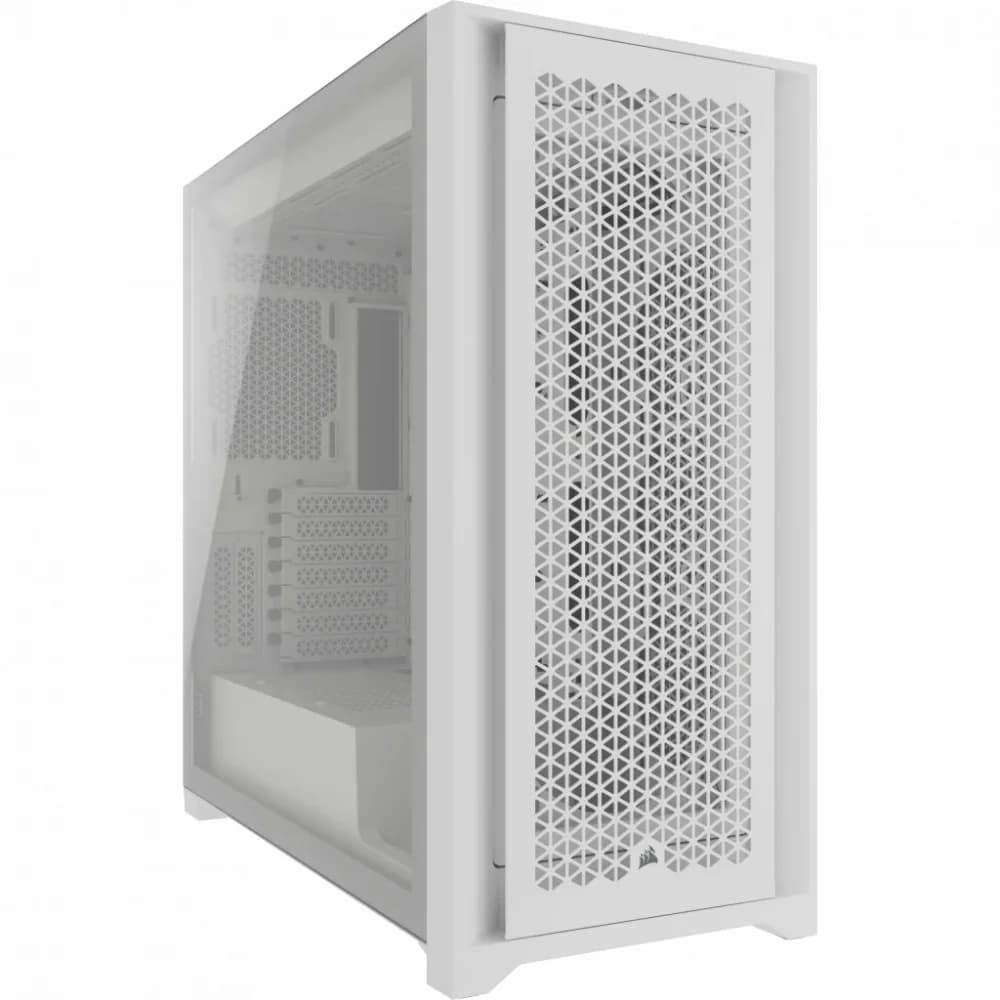 Корпус без блока питания/ Case Corsair 5000D CORE Airflow, Midi-Tower, TG, no fan, 2xUSB-A 3.2, 1xUSB 3.2 Type-C, E-ATX, ATX, mATX, mITX White