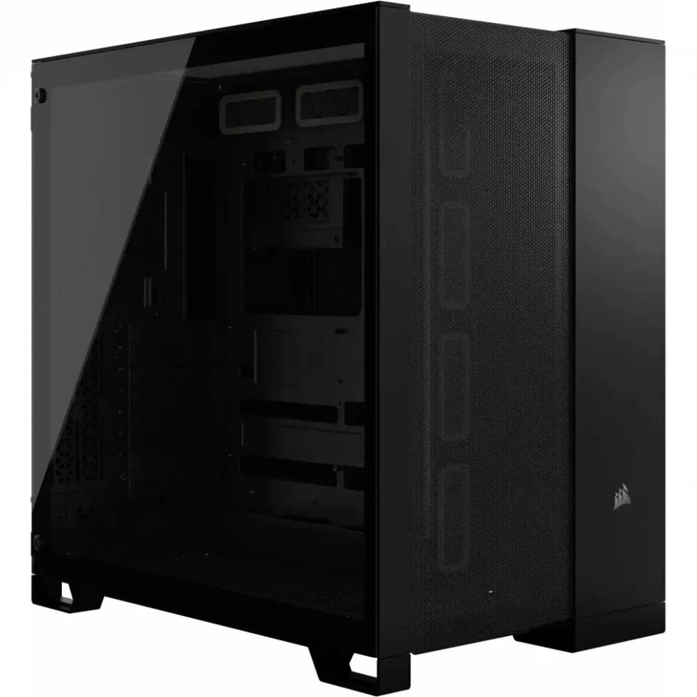 Корпус без блока питания/ Case Corsair 6500D Airflow, Midi-Tower, TG, no fan, 4xUSB-A 3.2, 1xUSB 3.2 Type-C, E-ATX, ATX, mATX, mITX Black