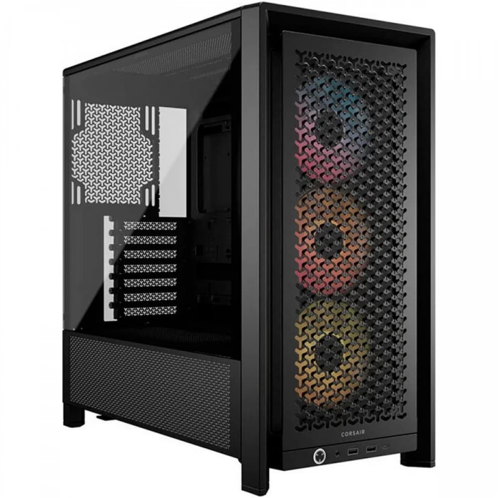Корпус без блока питания/ Case Corsair Frame 4000D RS ARGB, Midi-Tower, TG, 3x120mm ARGB, 2xUSB-A 3.2, 1xUSB 3.2 Type-C, E-ATX, ATX, mATX, mITX Black