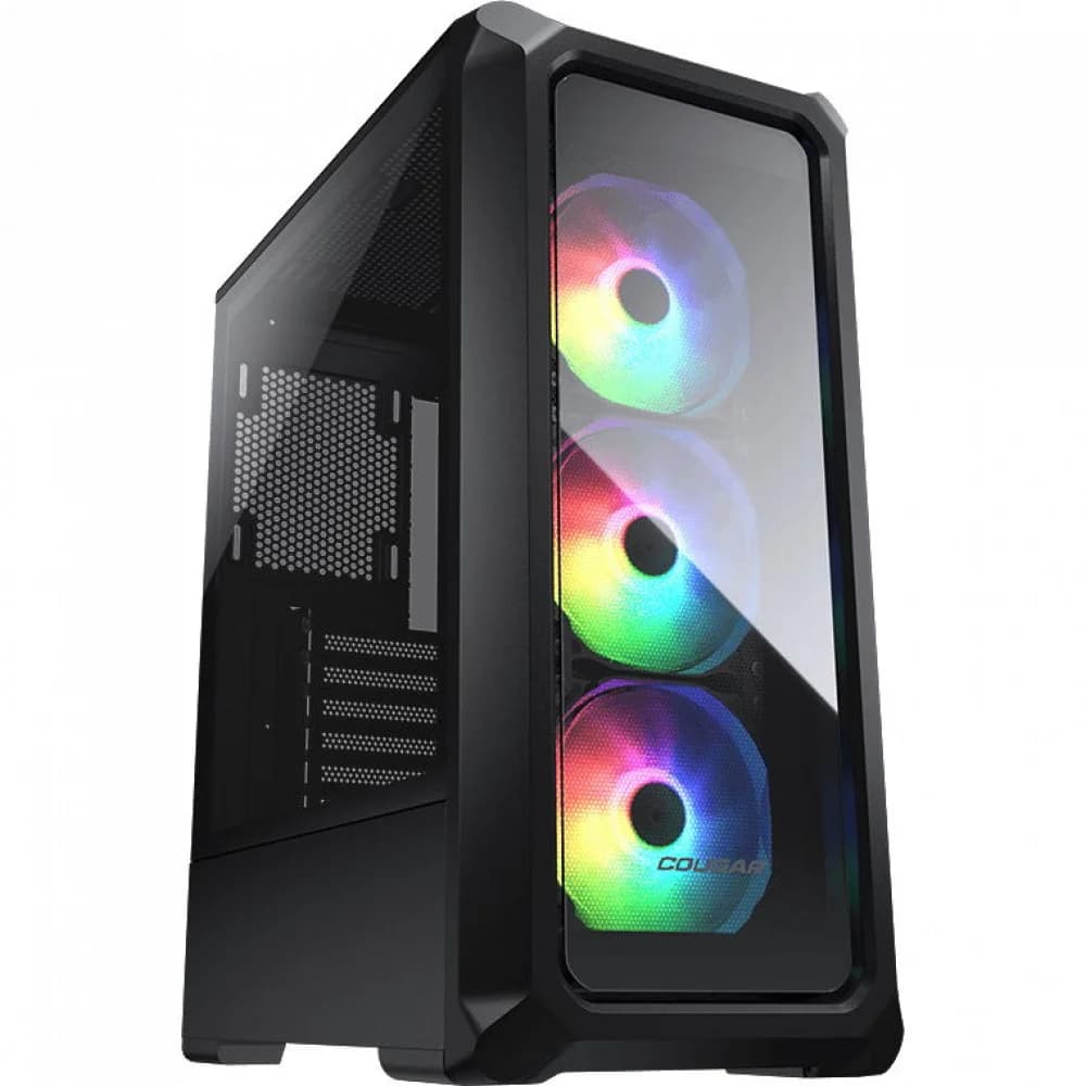 Компьютерный корпус, Cougar, Archon 2 RGB-Black , ATX/Micro ATX/Mini ITX, USB 2*3.0/2*2.0, HD-Audio+Mic, Кулер 3*12см ARGB, Высота процессорного кулера до 170 мм, Длина VGA до 315мм, 2*3.5"/2*2.5",