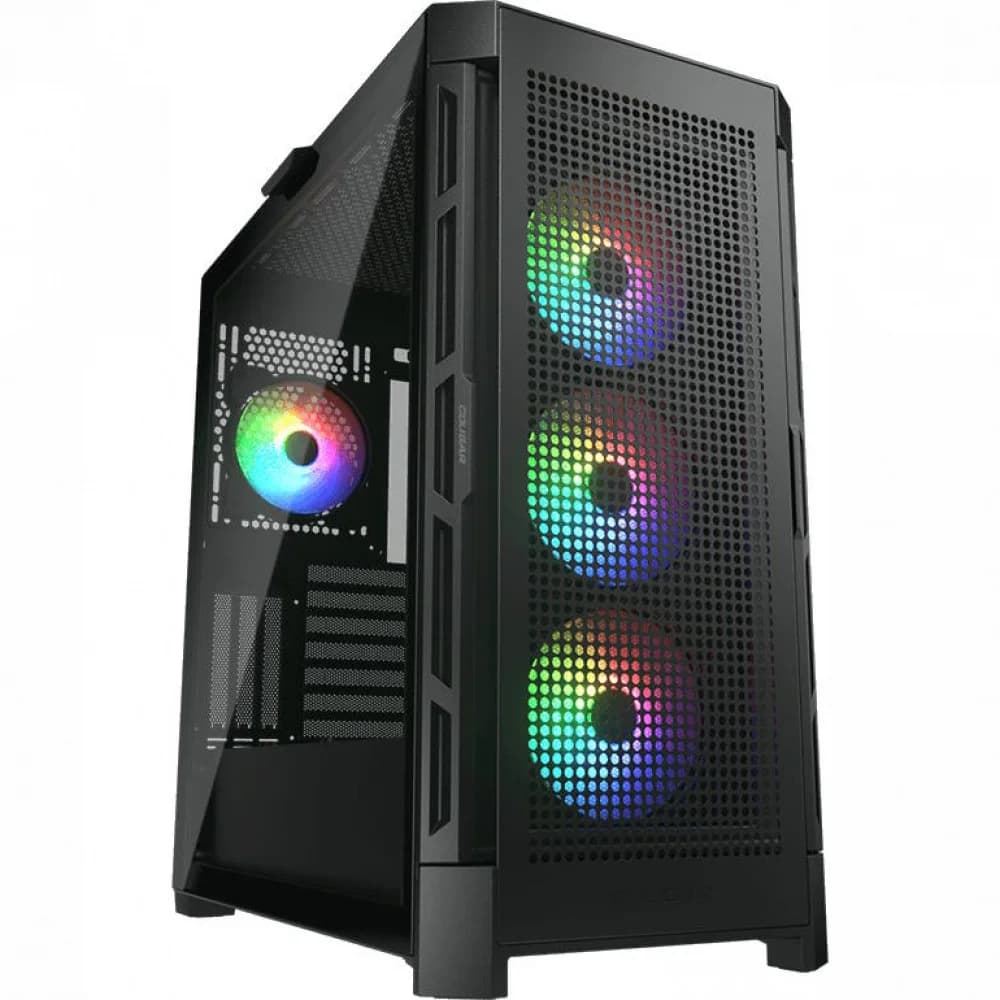 Компьютерный корпус, Cougar, Duoface Pro RGB CGR-5AD1B-RGB, CEB/ATX/Micro ATX/Mini ITX, USB 1*Type C/2*3.0/1*2.0, HD-Audio+Mic, Кулер 3*12см ARGB/1*12см ARGB, Высота процессорного кулера до 190 мм,