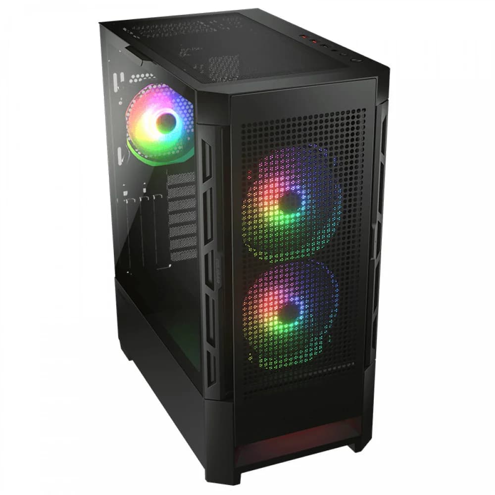 Компьютерный корпус, Cougar, Duoface RGB CGR-5ZD1B-RGB, CEB/ATX/Micro ATX/Mini ITX, USB 2*3.0/1*2.0, HD-Audio+Mic, Кулер 2*14см ARGB/1*14см ARGB, Высота процессорного кулера до 190 мм, Длина VGA до