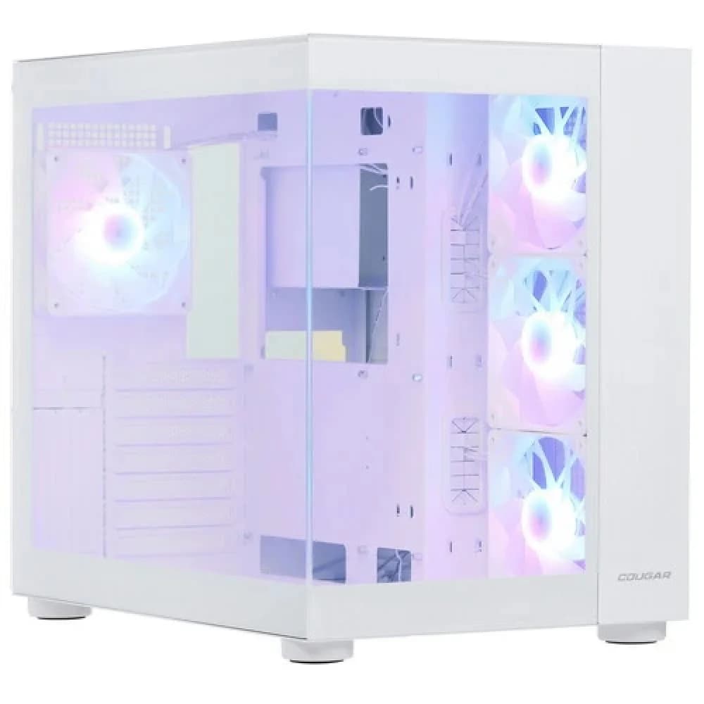Корпус Cougar FV150 RGB, ATX, White, 2x3.5"/2x2.5" HDD, 2xUSB3.0, 1xUSB-С, Mic+Audio