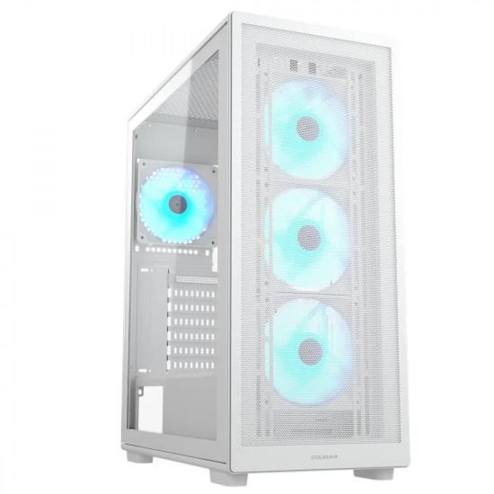 Корпус Cougar MX220 RGB, Midi Tower, ATX, White, 2x3.5"/2x2.5", 2xUSB3.0, USB-C