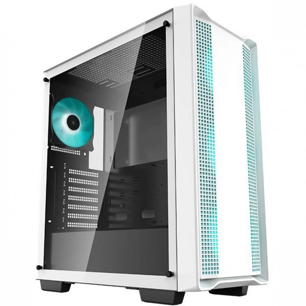 Компьютерный корпус, Deepcool, CC560 WH R-CC560-WHGAA4-G-1, ATX/Micro ATX, USB 3.0*1/2.0*1, HD-Audio+Mic, 3*120mm Led Mint/1*120mm Led Mint , Высота процессорного кулера до 163мм, Длина VGA до 370мм