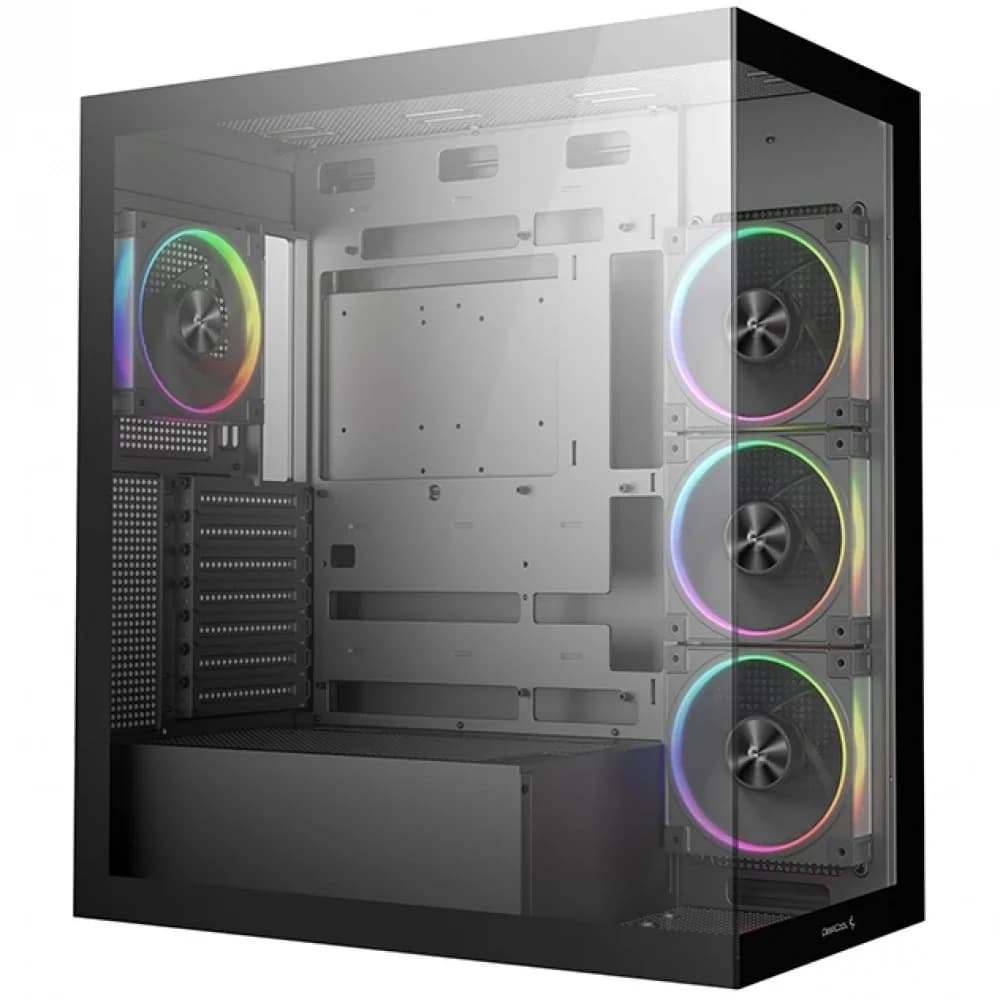 Компьютерный корпус, Deepcool, CG580 4F V2 R-CG580-BKADA4-G-2, ATX/Micro ATX/Mini-ITX, USB 3.1*1/3.0*2, HD-Audio, 4*120мм ARGB, Высота процессорного кулера до 176мм, Длина VGA до 410мм (до 262 мм с