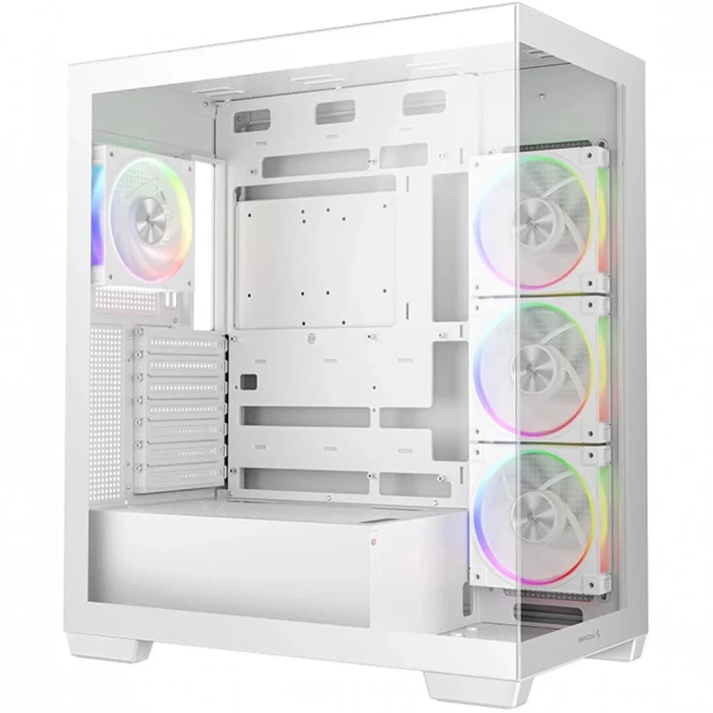 Компьютерный корпус, Deepcool, CG580 4F V2 WH R-CG580-WHADA4-G-2, ATX/Micro ATX/Mini-ITX, USB 3.1*1/3.0*2, HD-Audio, 4*120мм ARGB, Высота процессорного кулера до 176мм, Длина VGA до 410мм (до 262 мм