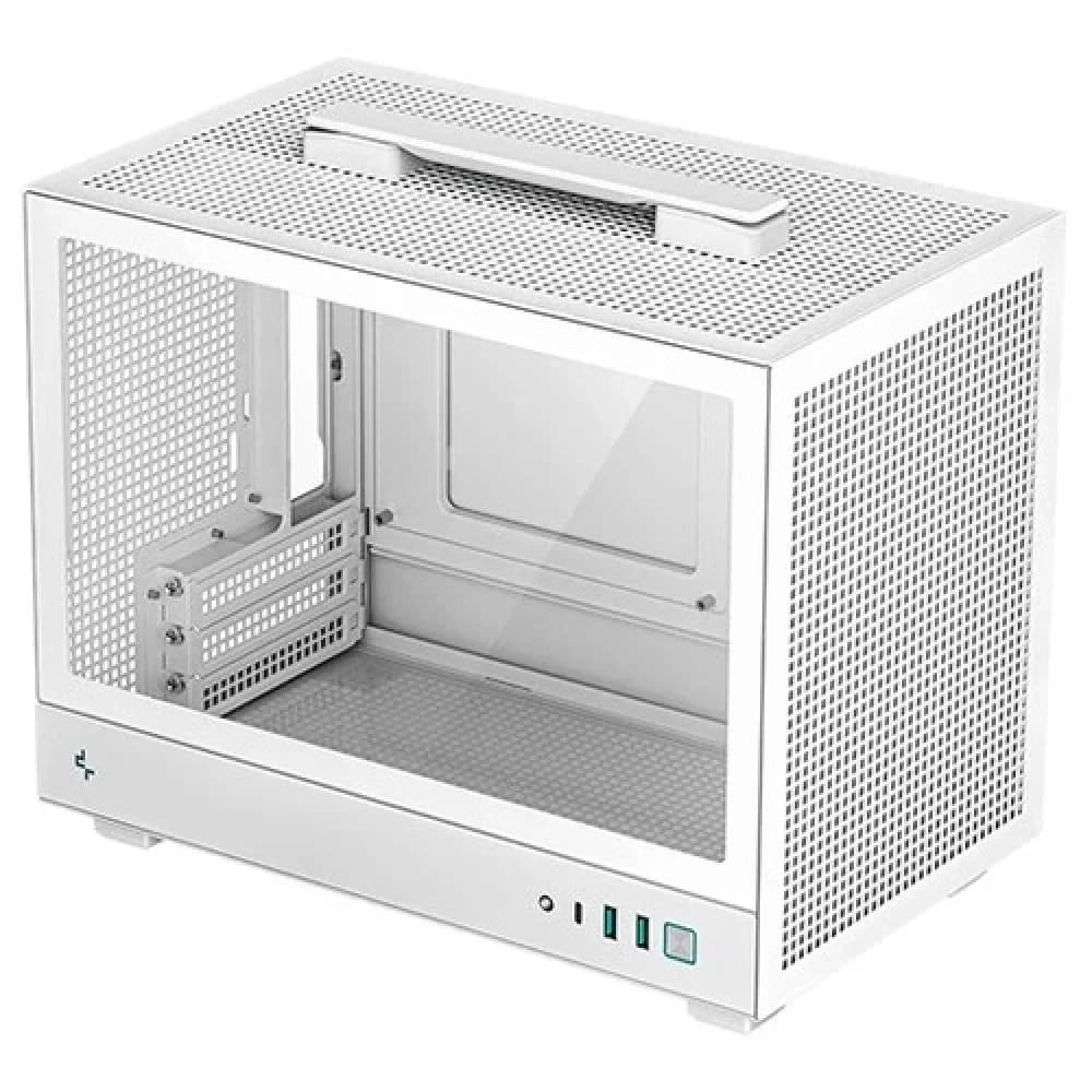 Корпус Deepcool CH160WH белый без БП miniITX 7x120mm 2x140mm 1xUSB3.0 audio bott PSU