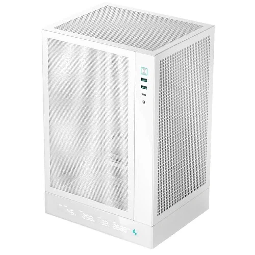 Корпус Deepcool CH170 Digital белый без БП miniITX 6x120mm 2xUSB3.0 audio bott PSU