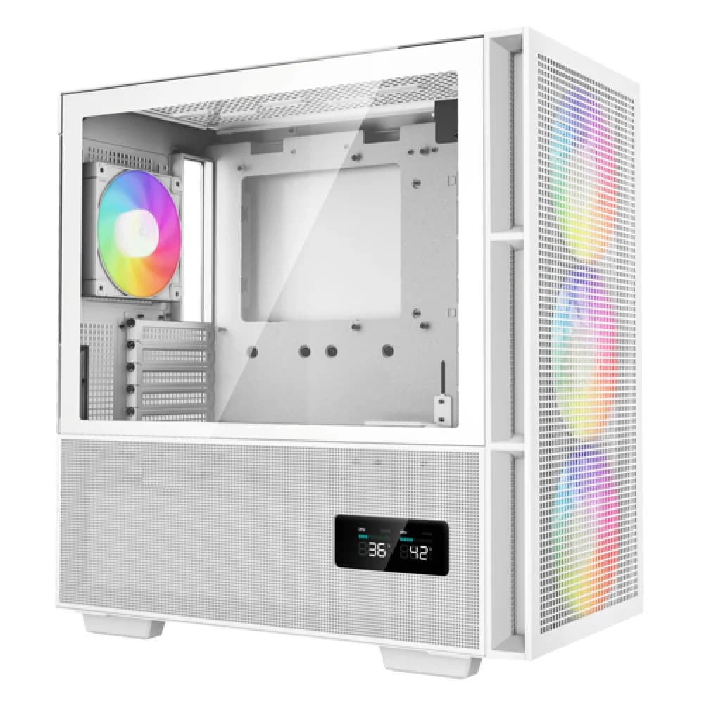 Компьютерный корпус, Deepcool, CH560 DIGITAL WH R-CH560-WHAPE4D-G-1, E-ATX/ATX/Micro ATX/Mini-ITX, USB 3.1*1/3.0*1, HD-Audio+Mic, Кулер 3*140см/120 ARGB, Высота процессорного кулера до 175мм, Длина