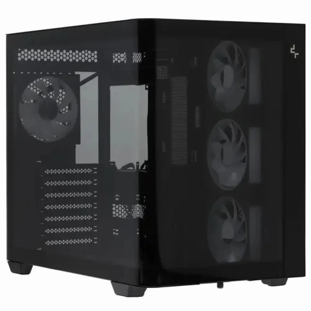 Компьютерный корпус, Deepcool, CG530U 4F R-CG530U-BKAGA4-G, ATX/Micro ATX/Mini-ITX, USB Tyoe-C/3.0*2, Audio+Mic, 4*120mm ARGB, Высота процессорного кулера до 160мм, Длина VGA до 410мм, 2*3.5"/2+1*2.
