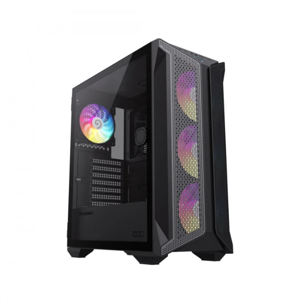 Компьютерный корпус, Gamemax, Brufen COC, 1126-3608R0043, Mid Tower, E-ATX/ATX/ m-ATX/ITX, USB3.0*2, Type-C*1, HD-Audio, Кулер ARGB 5*12см, Длина процессорного кулера 170мм, Длина VGA 340мм, Количес