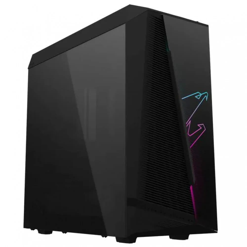 Игровой корпус для ПК Gigabyte AORUS C450 GLASS, RGB Fusion, MidTower, Mini ITX /Micro ATX /ATX,GPU up to 320mm,TG,Black