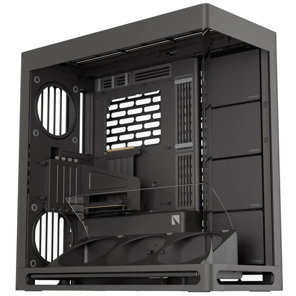 Компьютерный корпус, HAVN, HS 420 VGPU BK (HVN-CA-HS420-08), E-ATX/ATX/Micro ATX, USB 1*Type C/2*3.2, HD-Audio, Высота процессорного кулера до 185 мм, Длина VGA до 480мм, 5*3.5"/5*2.5", Толщина 0,8м