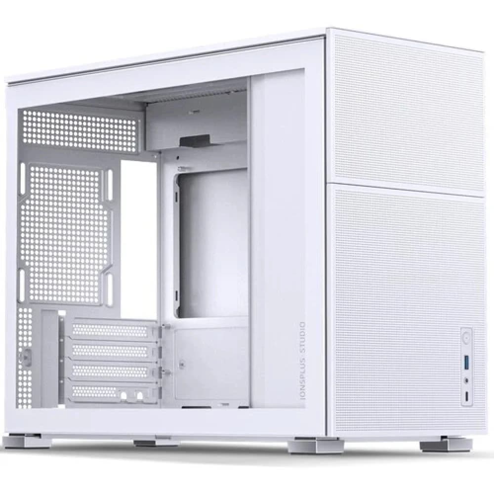 Компьютерный корпус, Jonsbo, D31 MESH White, Mini-Tower, M-ATX/DTX/ITX, Type-C*1/USB3.0*1, Audio+Mic, Высота процессорного кулера до 168 мм, Длина VGA до 400 мм, 2*2.5"/1*3,5", Сталь, Пластик, Закал