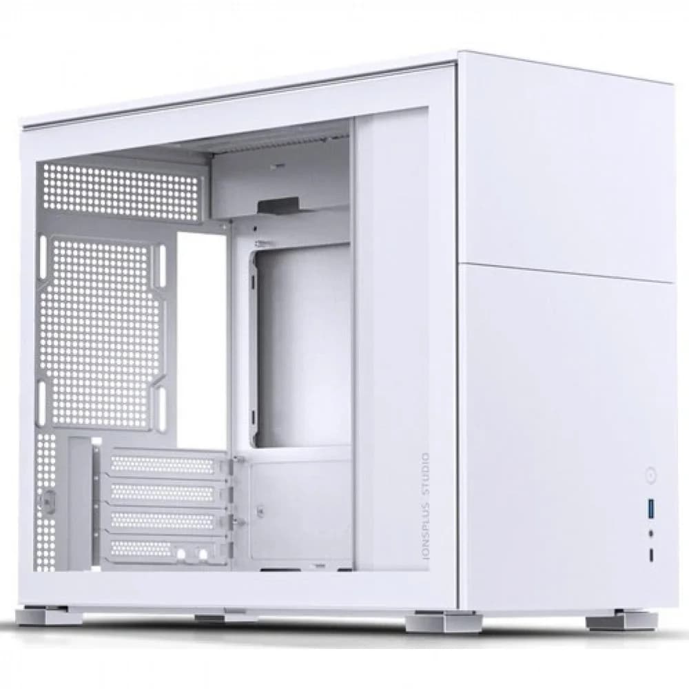 Компьютерный корпус, Jonsbo, D31 STD White, Mini-Tower, ITX/DTX/M-ATX, Type-C*1/USB3.0*1, Audio+Mic, Высота процессорного кулера до 168 мм, Длина VGA до 400 мм, 1*3.5"/2*2.5", Сталь, Пластик, Закале