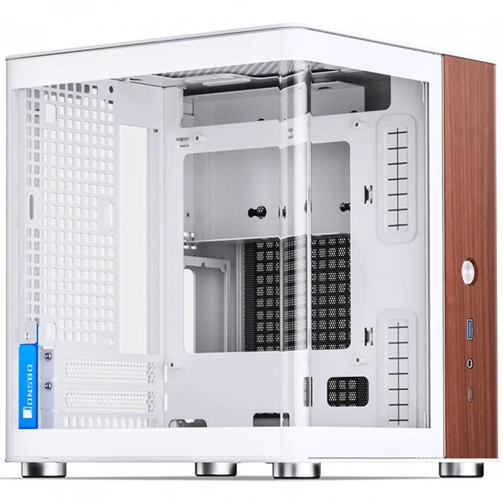 Корпус без блока питания/ Корпус JONSBO TK-0 White ITX без БП, mini-ITX, micro-ATX, ATX, белый