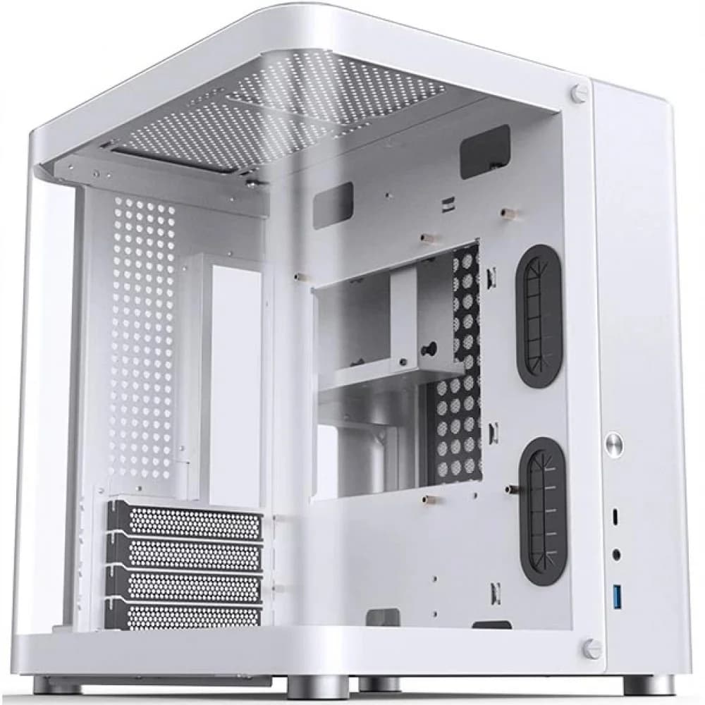 Компьютерный корпус, Jonsbo,TK-1, TK-1 White, Micro-Tower, M-ATX/M-ITX, USB3.2 Type-C*1/USB3.0*1, Audio+Mic, Высота процессорного кулера до 165мм, Длина VGA до 280мм, 2*3,5" или 2*2.5"/1*3.5", Сталь