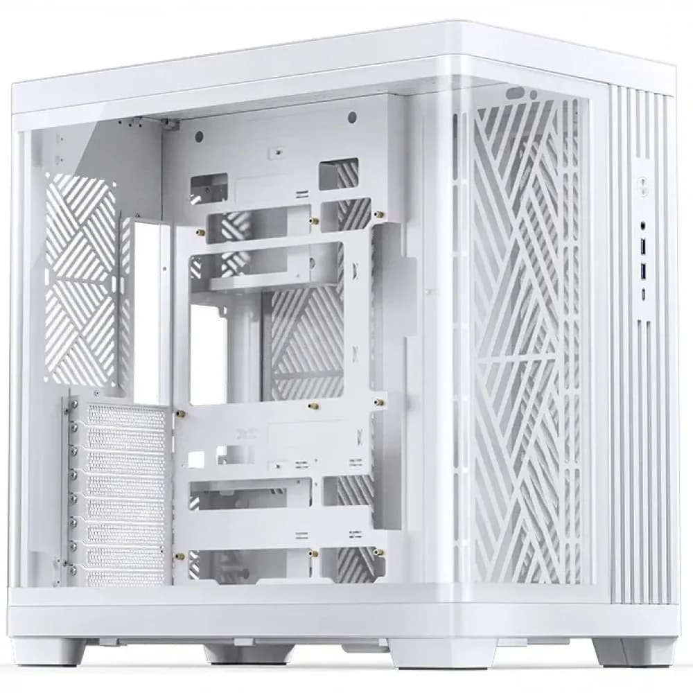 Корпус без блока питания/ Case JONSBO TK-4, Midi-Tower, TG, no fan, 2xUSB-A 3.0 + 1xUSB-C 3.2, ATX, mATX, mITX White