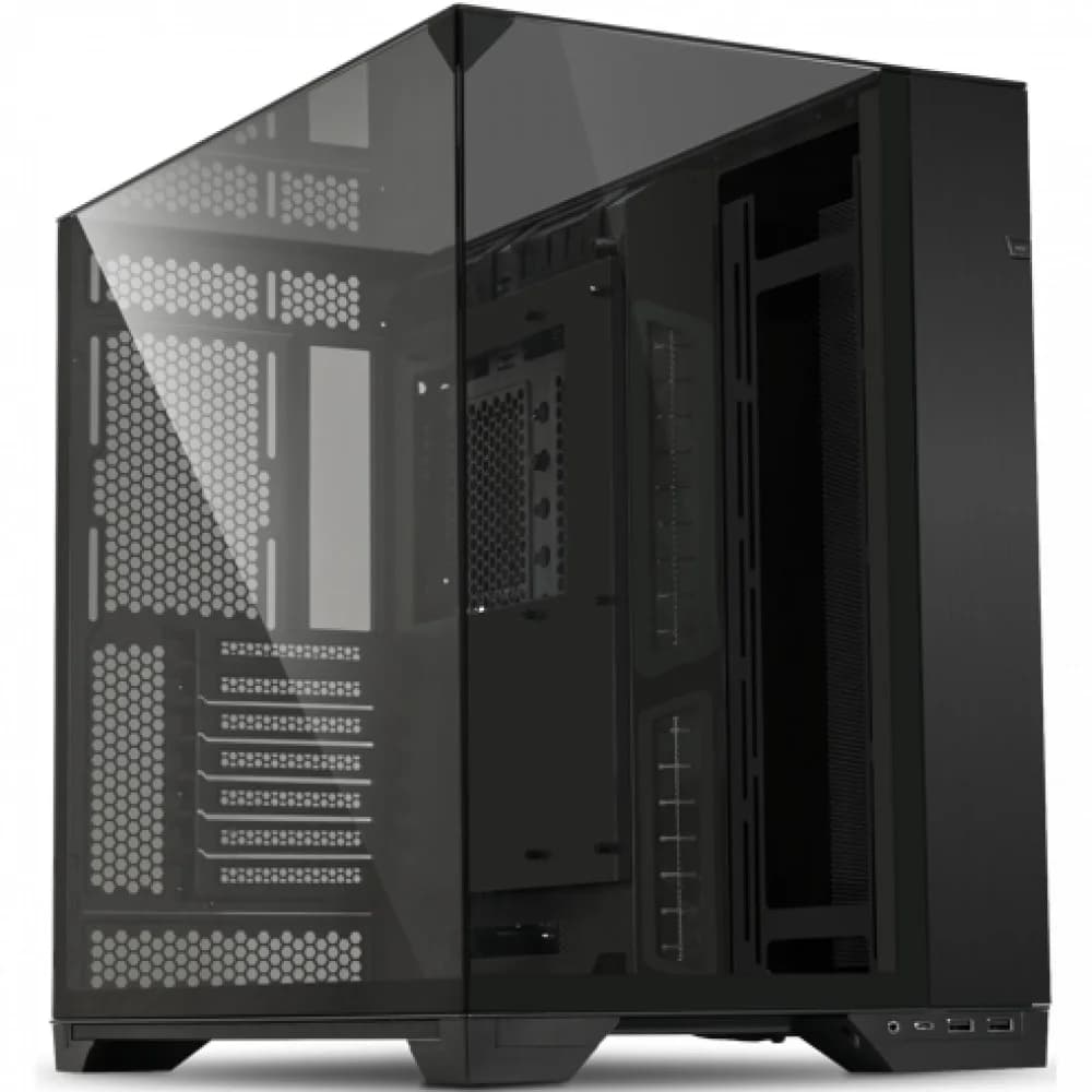 Корпус Lian Li O11 Vision, Mid Tower, E-ATX, Black, 2x3.5"/3x2.5" HDD, 3xUSB, Mic+Audio