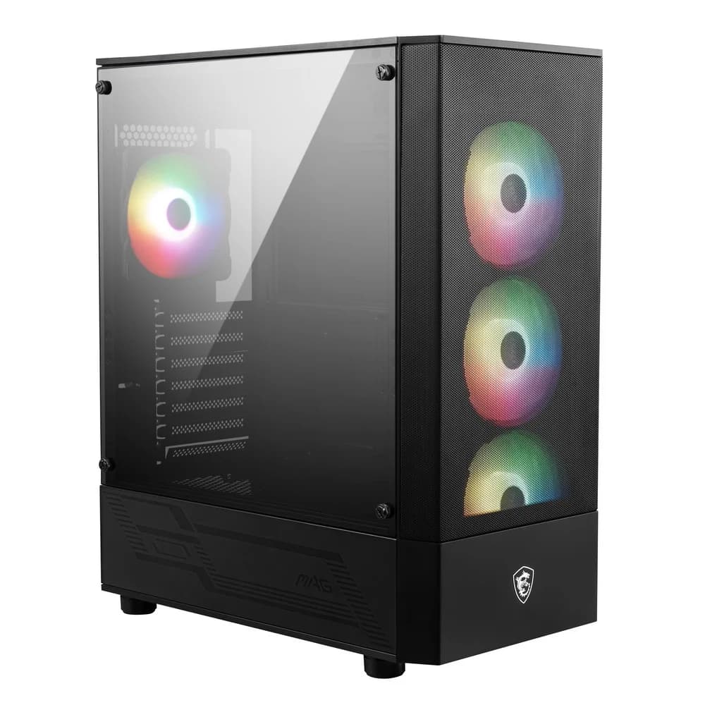 MAG FORGE 112R Mid-Tower, ATX, 2xUSB 3.2, Audio I/O, 4x120mm ARGB Fan, 6-ch Light controller, Front metal MESH, Up to 330mm GPU, Tempered Glass (949679)