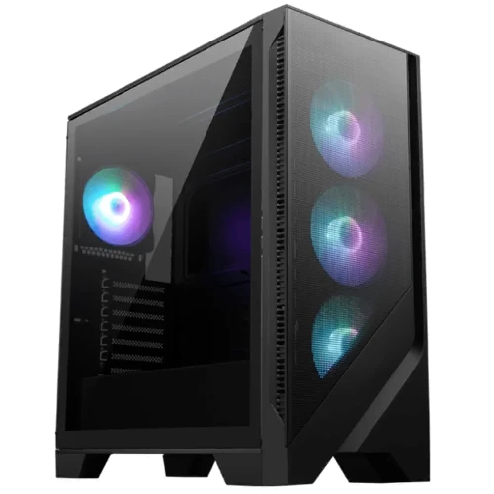 Корпус MSI MAG Forge 321R Airflow черный без БП ATX 2xUSB3.0 audio bott PSU