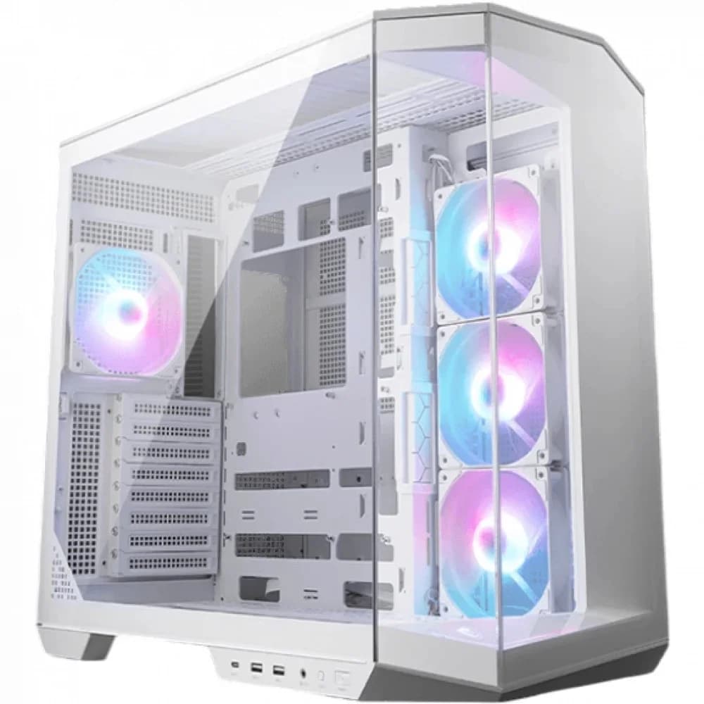 Компьютерный корпус MSI MAG PANO 100R PZ WHITE Back-connect: ATX 2x3.5"/2.5", 1xUSB-C White